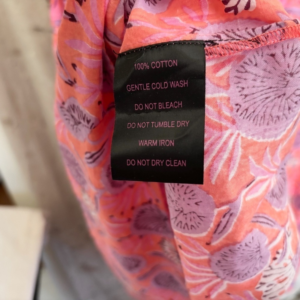 Liza Byrd Blockprint Tiered Midi Dress - Picture 5 of 5